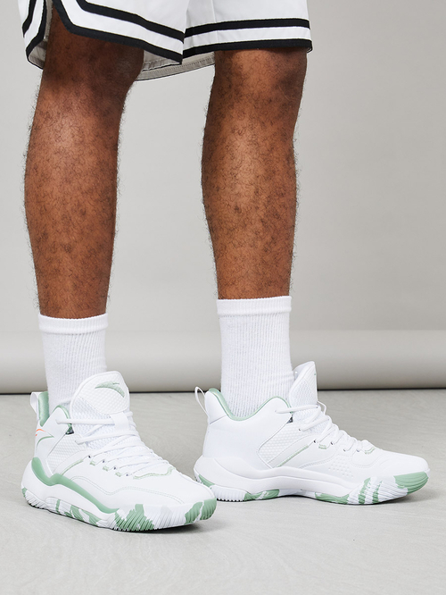Buy Lace Up Lifestyle Basketball Shoes White For Men Styli Saudi