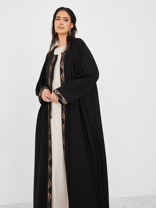 Stone work abaya top
