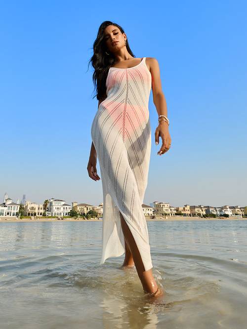 Knit cover sale up dress