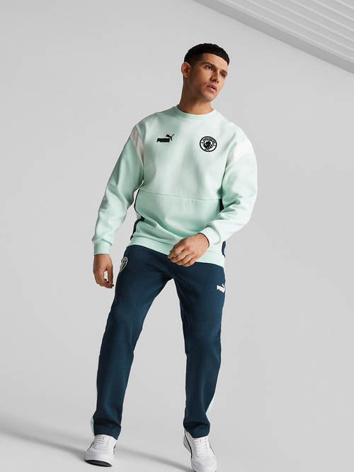 Buy MCFC FTBL Archive Track Pants Blue For Men Styli Saudi