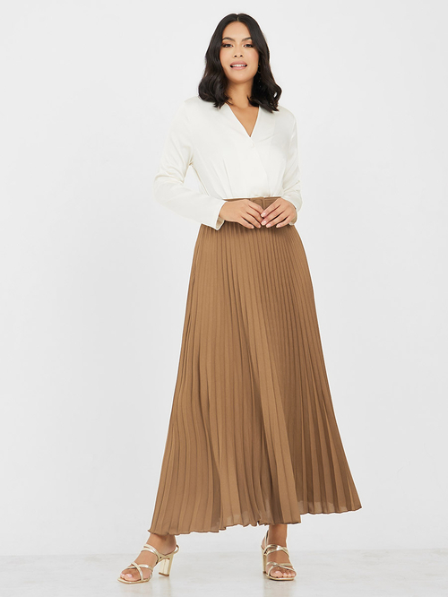Maxi skirt with belt discount