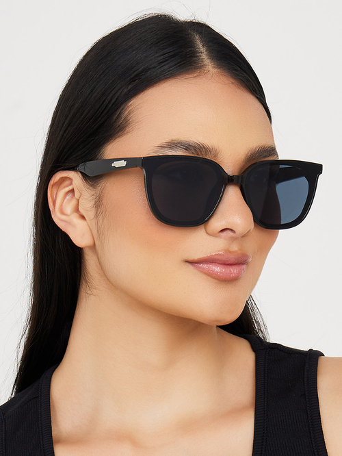 Buy Solid Wayfarer Sunglasses Black For Women Styli UAE