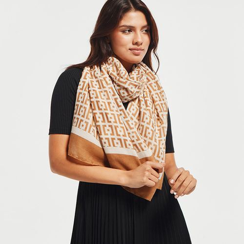 Fendi monogram print scarf hot sale