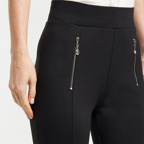 Ponte pants with zipper top