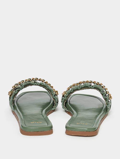 Frill flat sandals hotsell