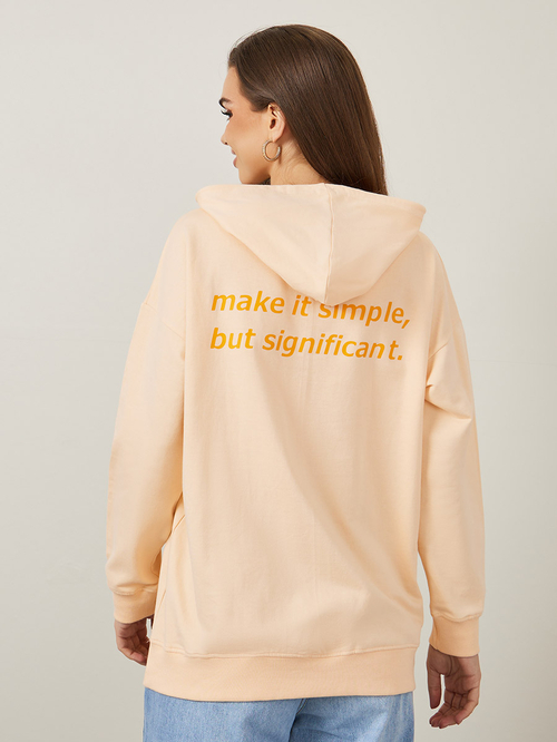 Oversized slogan hoodie online