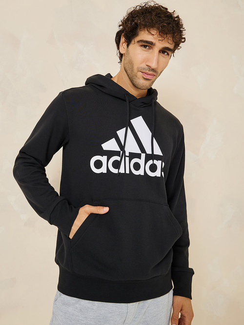 Buy Essentials French Terry Big Logo Hoodie Black For Men Styli Saudi