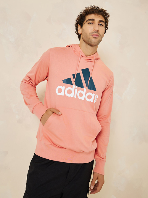 Adidas logo print tunic hoodie store