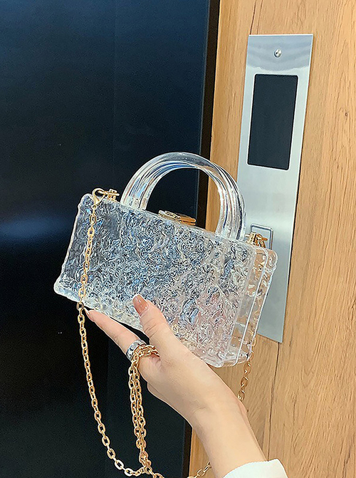 Clear clutch bag sales