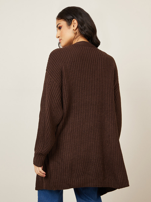 Longline thick cardigan 2025