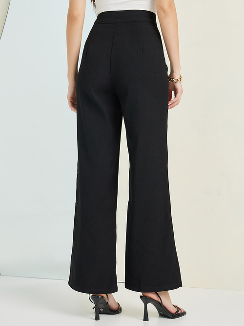 Long straight leg trousers clearance