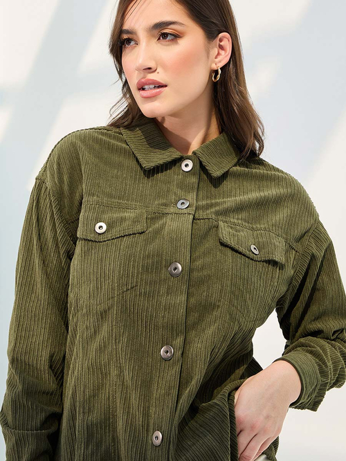 Oversized sales cord jacket