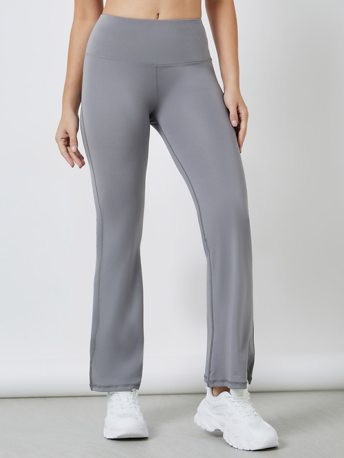 Grey stitch leggings top