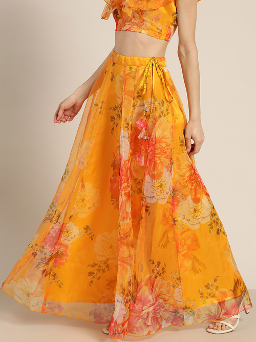 Organza maxi skirt clearance