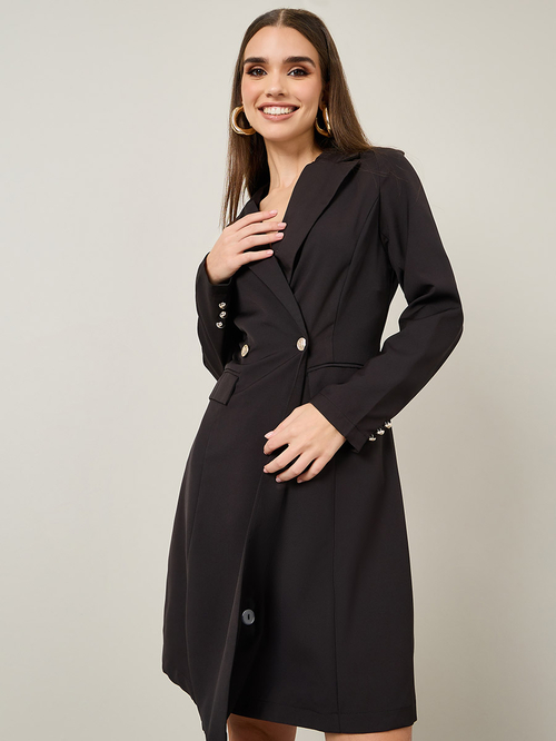 Knee length blazer cheap