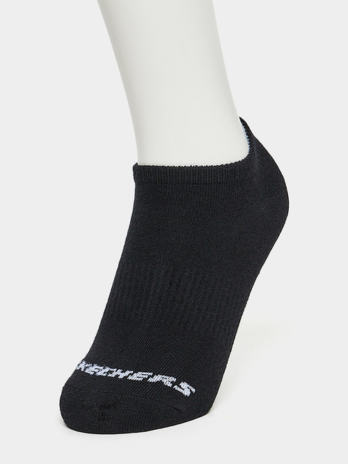 Buy Pack of 3 Half Terry Shoe Liner Socks Black For Men Styli Saudi