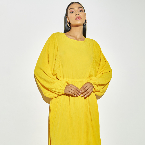 Yellow tie up dress outlet