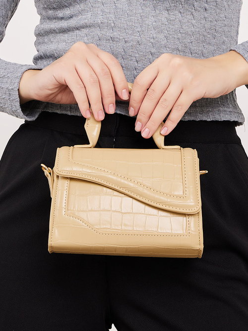 Textured chain handle bag online