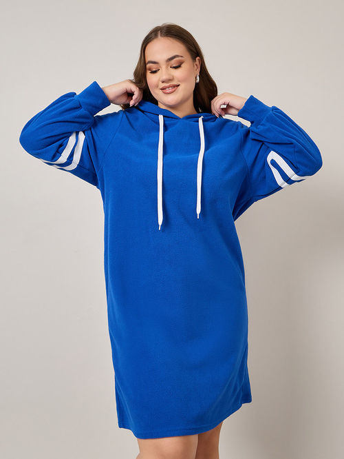 Striped hoodie dress hot sale