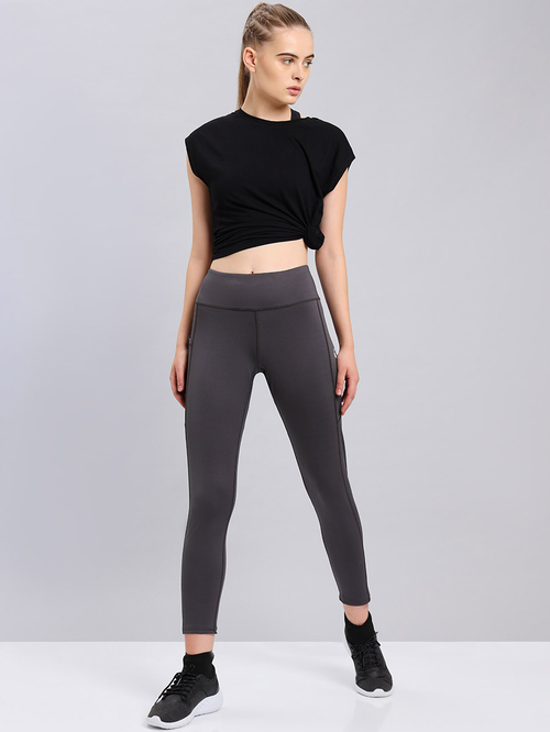Grey lycra leggings clearance