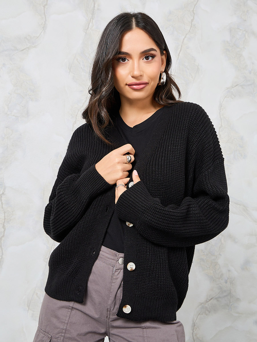 Chunky button cardigan new arrivals