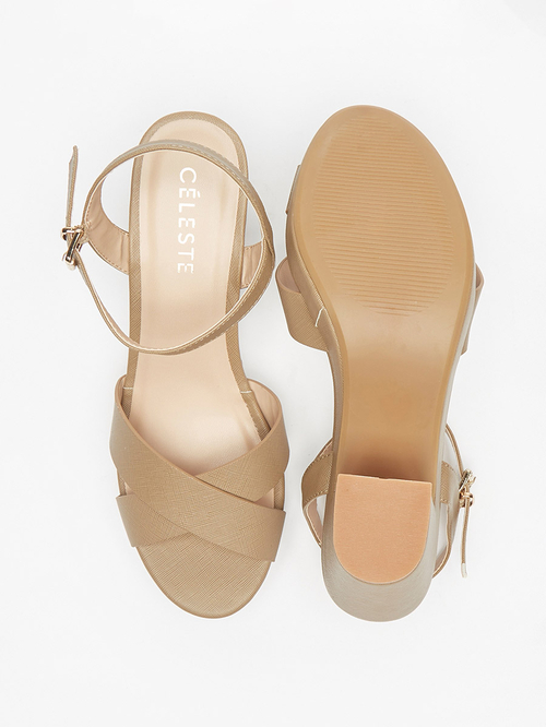 Cross strap heels best sale