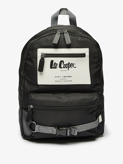 Buy Logo Print Backpack with Adjustable Straps Black For Women Styli UAE
