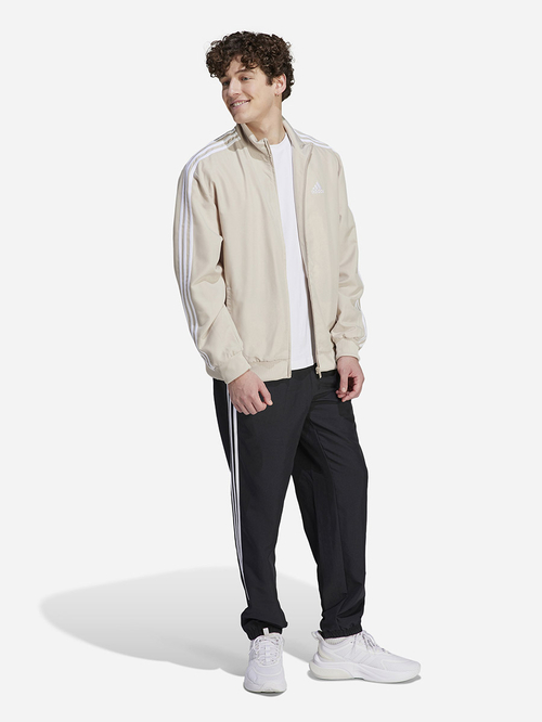Buy 3 Stripes Woven Tracksuit Beige For Men Styli Saudi