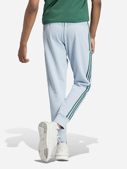 Buy Essentials French Terry 3 Stripes Cuff Tapered Jogger Blue For Men Styli Saudi