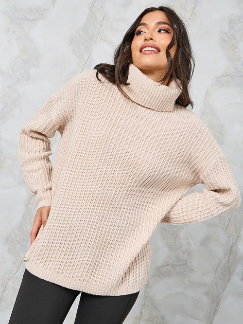 Longline turtleneck sweater 2025