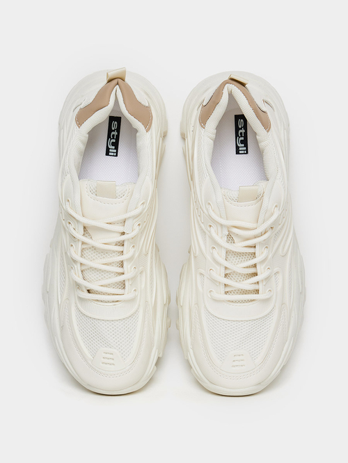 Chunky sneakers nude discount