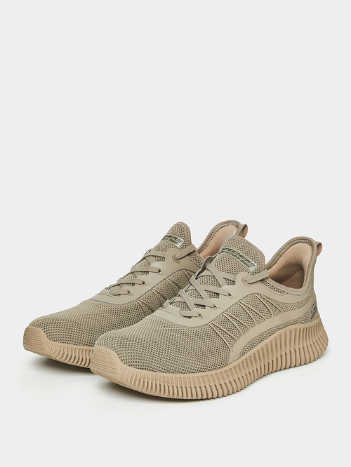 Buy BOBS Geo Stretch Lace Shoes Beige For Men Styli UAE