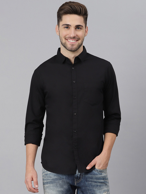 Jeans shirt black sales colour