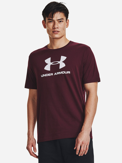 Buy Sportystyle Logo T Shirt Maroon For Men Styli Saudi