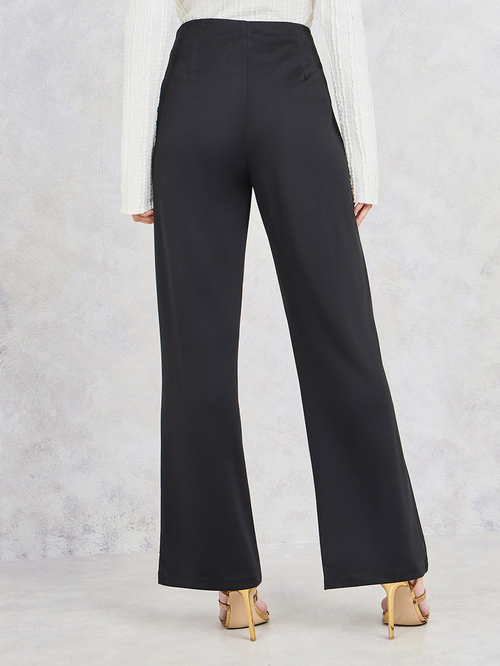 Straight leg ponte pants discount