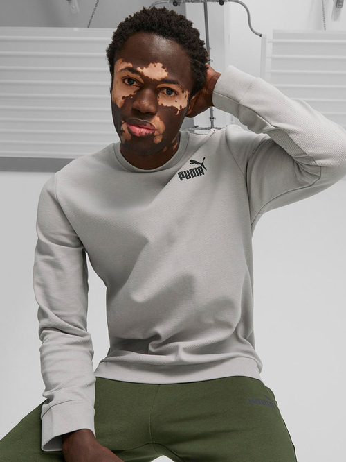 Buy Essential Elevated Crew Sweatshirt Grey For Men Styli Saudi