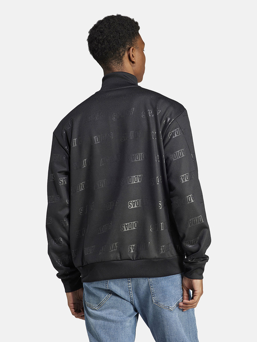 Buy Embossed Quarter Zip Sweatshirt Black For Men Styli Saudi