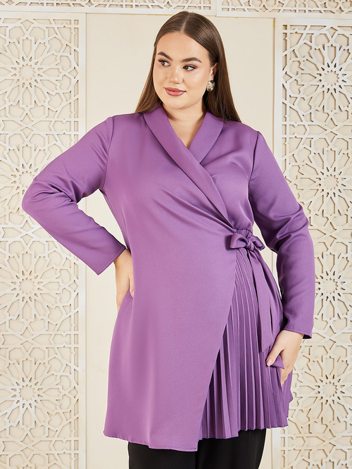 Plus size purple blazer hotsell