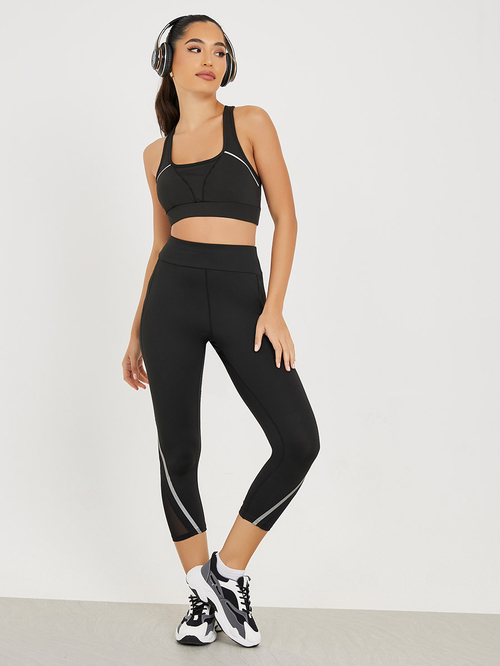 Reflective stripe leggings sales