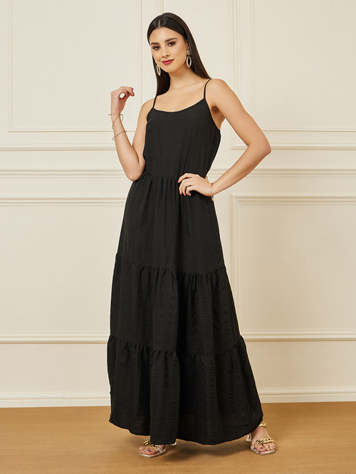 Strappy layered dress top