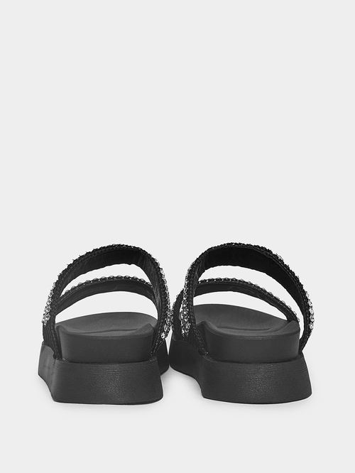 Embellished chunky sandals top