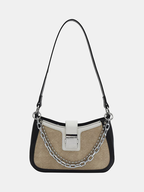 Double chain shoulder bag online