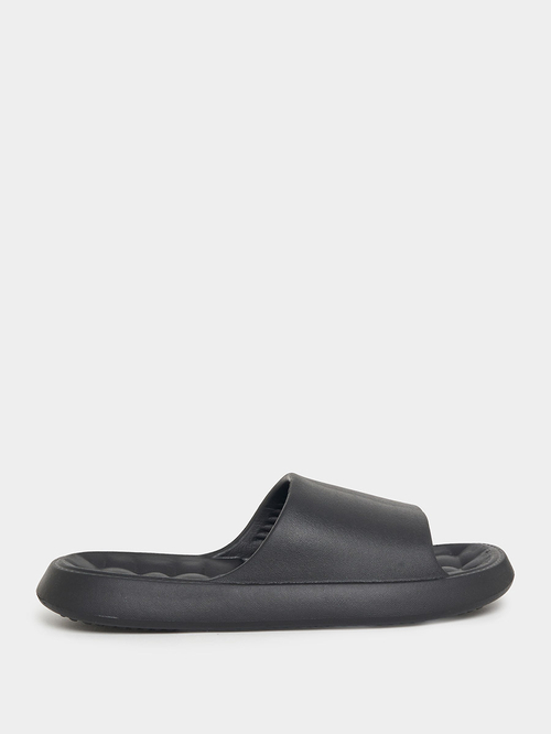 Mens cushioned slides sales