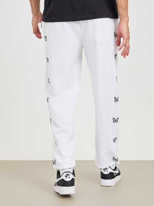White butterfly joggers hotsell