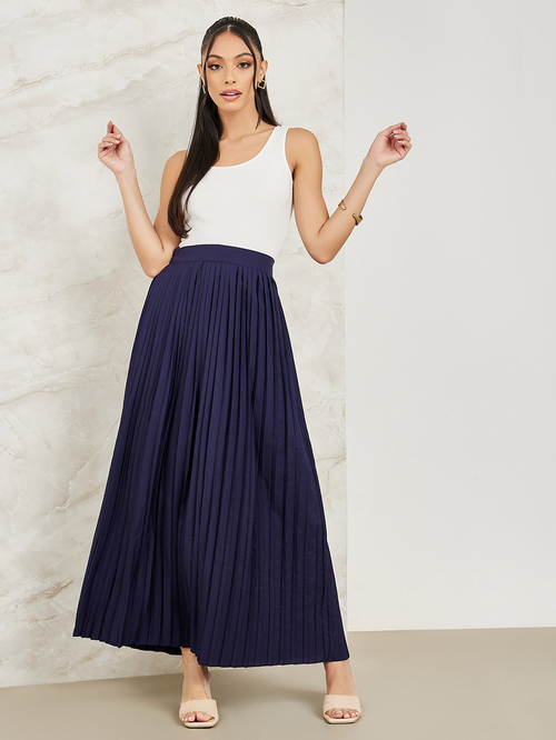 Maxi skirt navy blue 2025