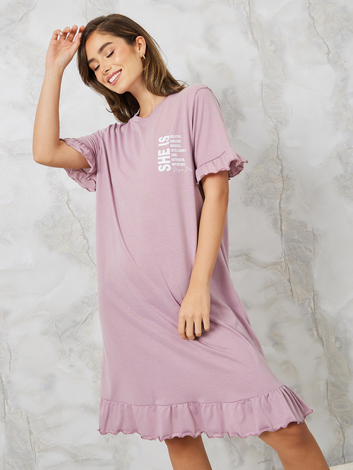 T shirt ruffle dress 2025