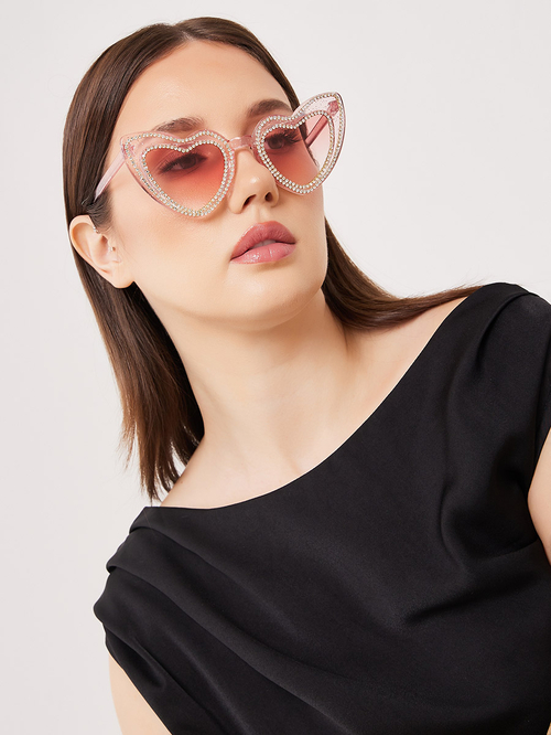 Heart lens sunglasses hot sale