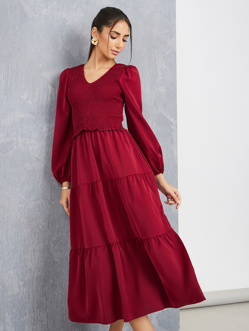 Panel cheap tiered dress