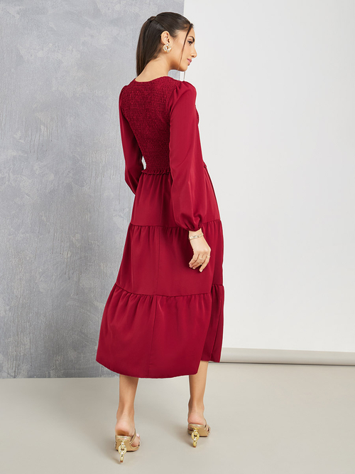 Panel shop tiered dress