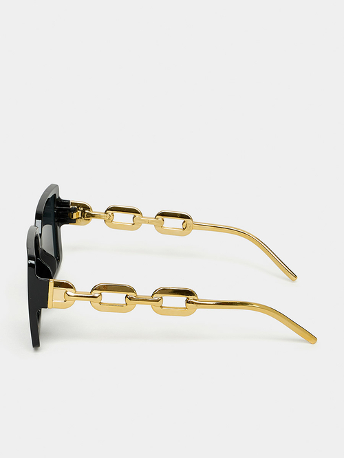 Gold chain arm sunglasses clearance
